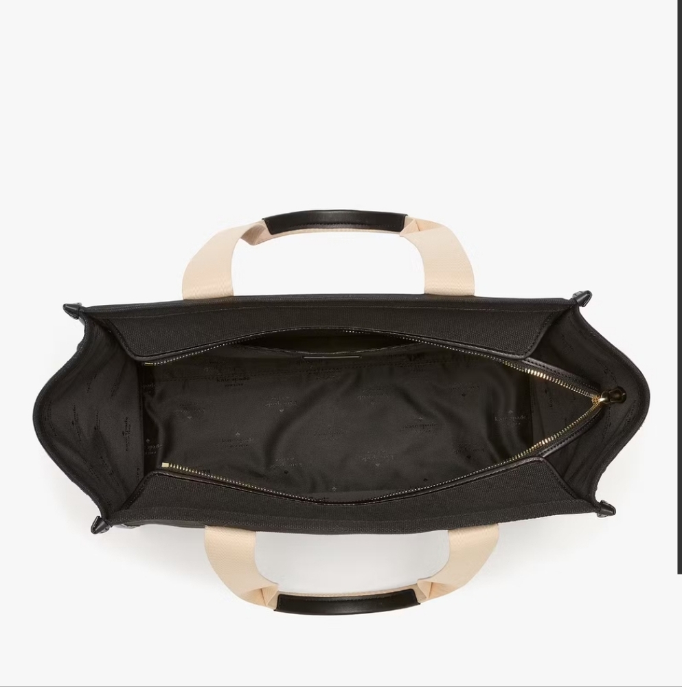 Kate Spade Kip Canvas Large Tote, Black - Picture 4 of 10